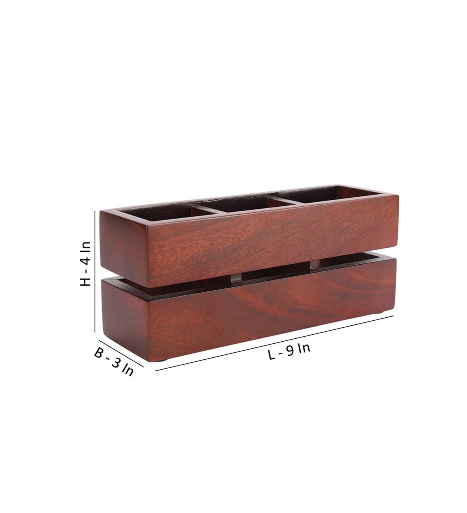 Stylewood Sheesham Wood Pen Stand